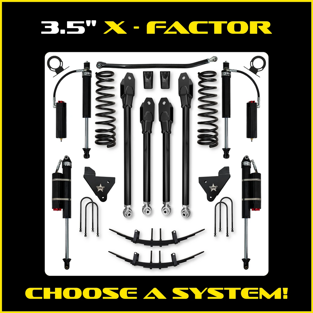 Rock Krawler 3.5 Inch X Factor System - 2013+ Ram 3500 HD - Gas