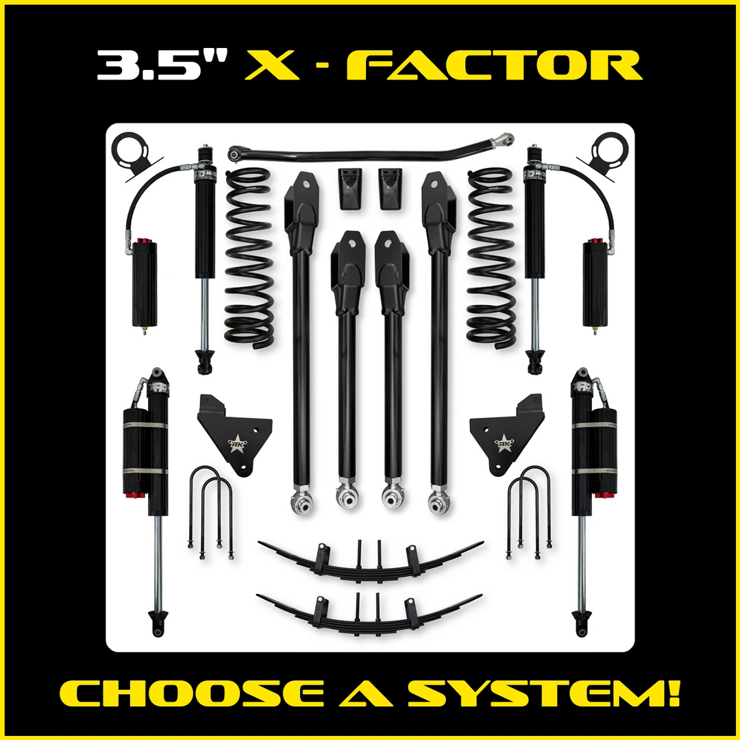 Rock Krawler 3.5 Inch X Factor System - 2013+ Ram 3500 HD - Gas