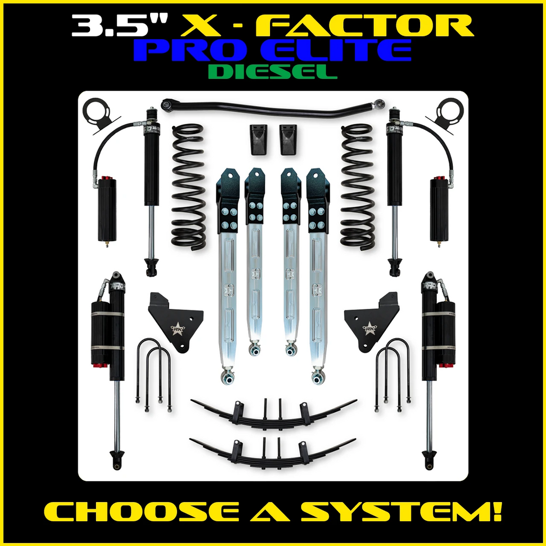 Rock Krawler 3.5 Inch X Factor Pro Elite System - 2013+ Ram 3500 HD - Diesel