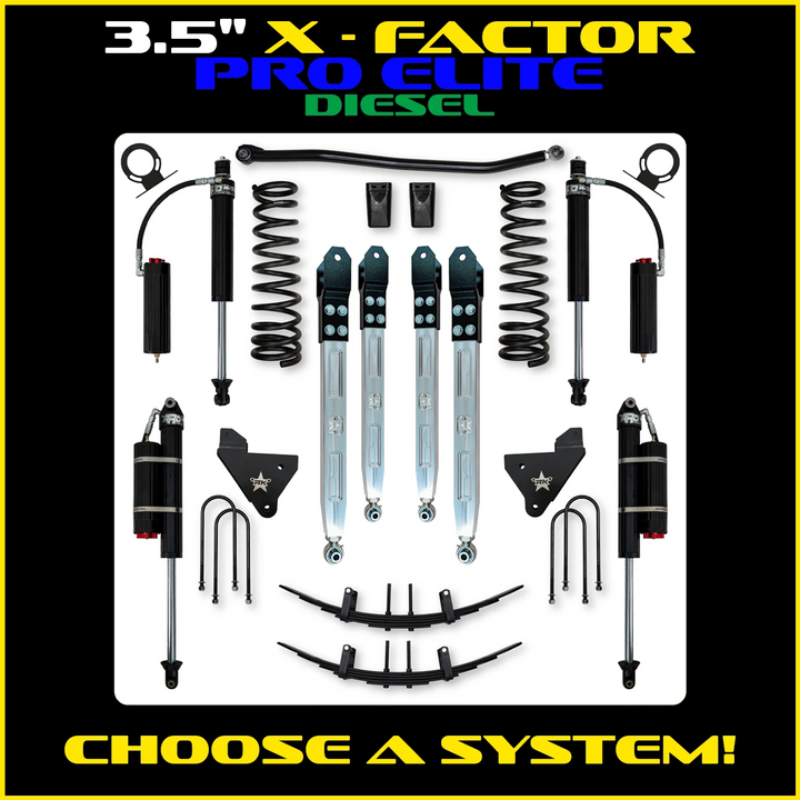 Rock Krawler 3.5 Inch X Factor Pro Elite System - 2013+ Ram 3500 HD - Diesel