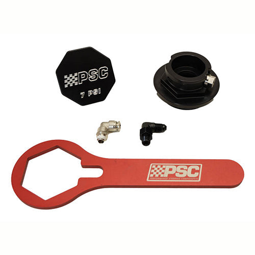 PSC Remote Reservoir Cap Conversion Kit XR Series Black Anodized RC2048A | SKU RC2048A