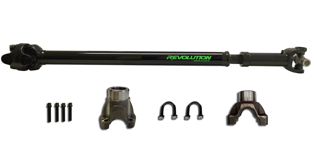 Revolution Gear Jeep Wrangler JK Rear 1310 CV Driveshaft 4 Door with Pinion Yoke