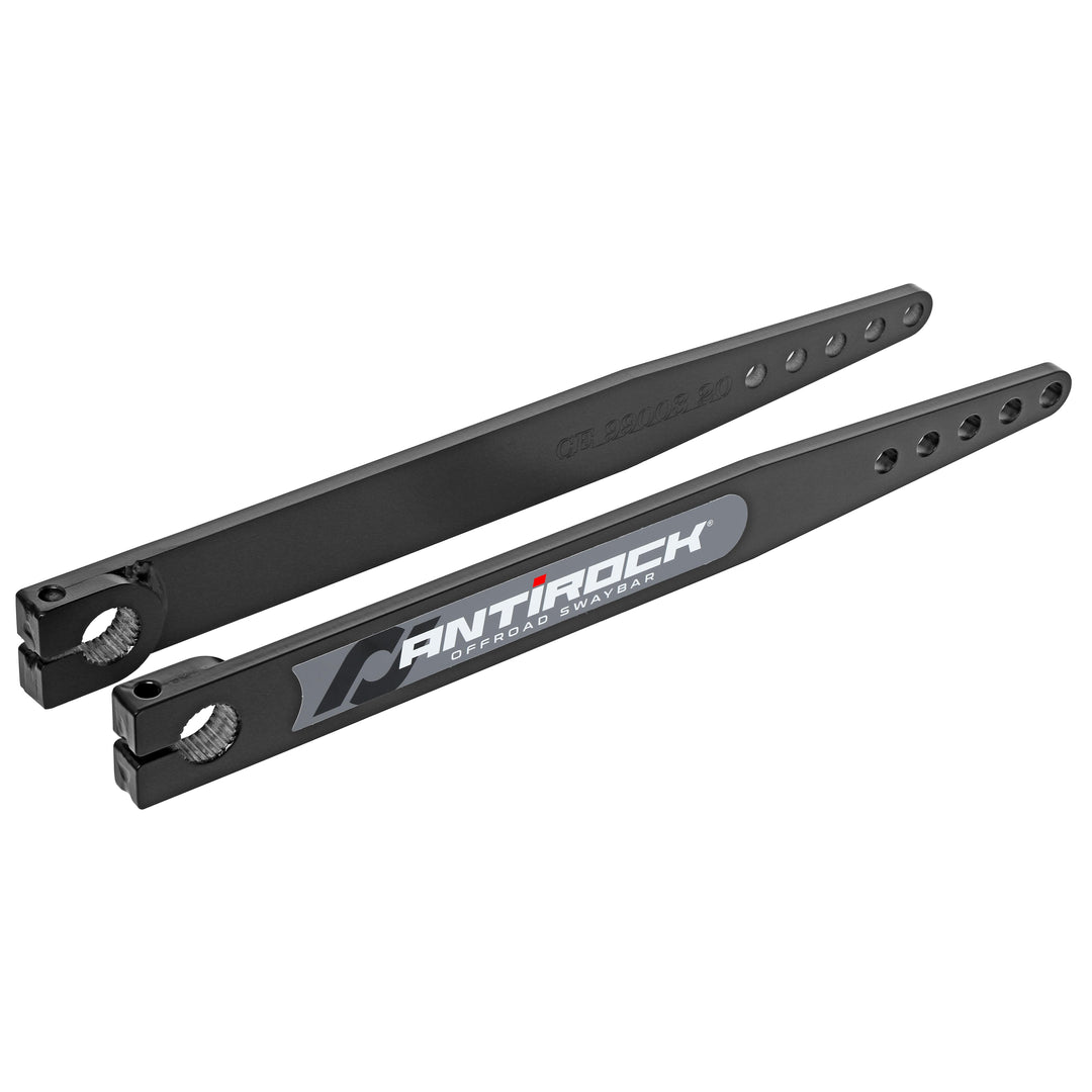 Antirock Fabricated Steel Sway Bar Arms 87-95 Wrangler YJ 20 Inch Long OAL 18.195 Inch C-C 5 Holes Includes Stickers Pair