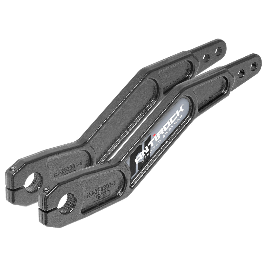 Antirock Forged Chromoly Sway Bar Arms 16.2 Inch Long x 28 Spline Vertically Offset Incl. Stickers Pair