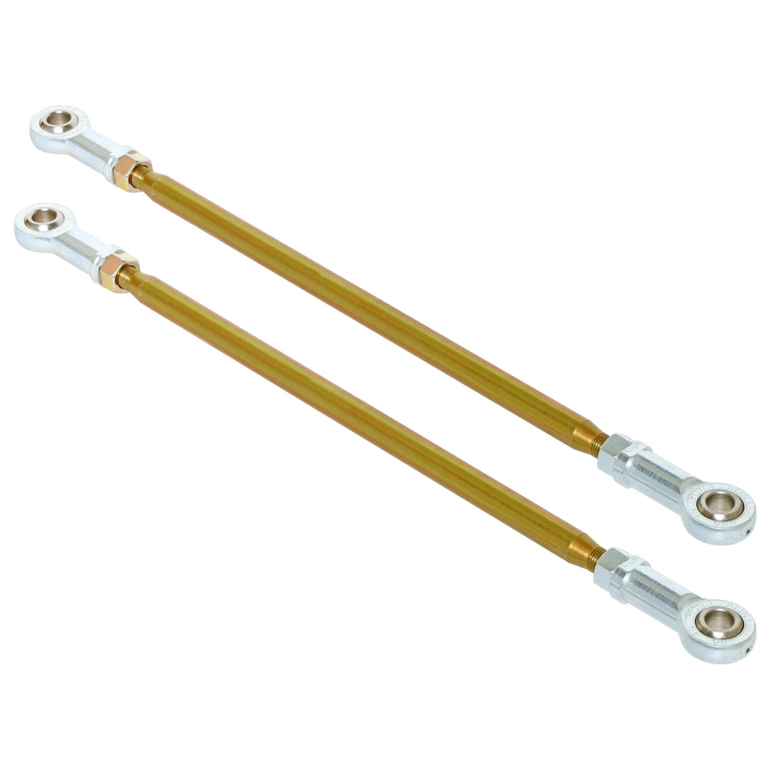 Antirock Sway Bar End Link Kit (15 1/2 Inch Long Rods w/ Heims and Jam Nuts pair)