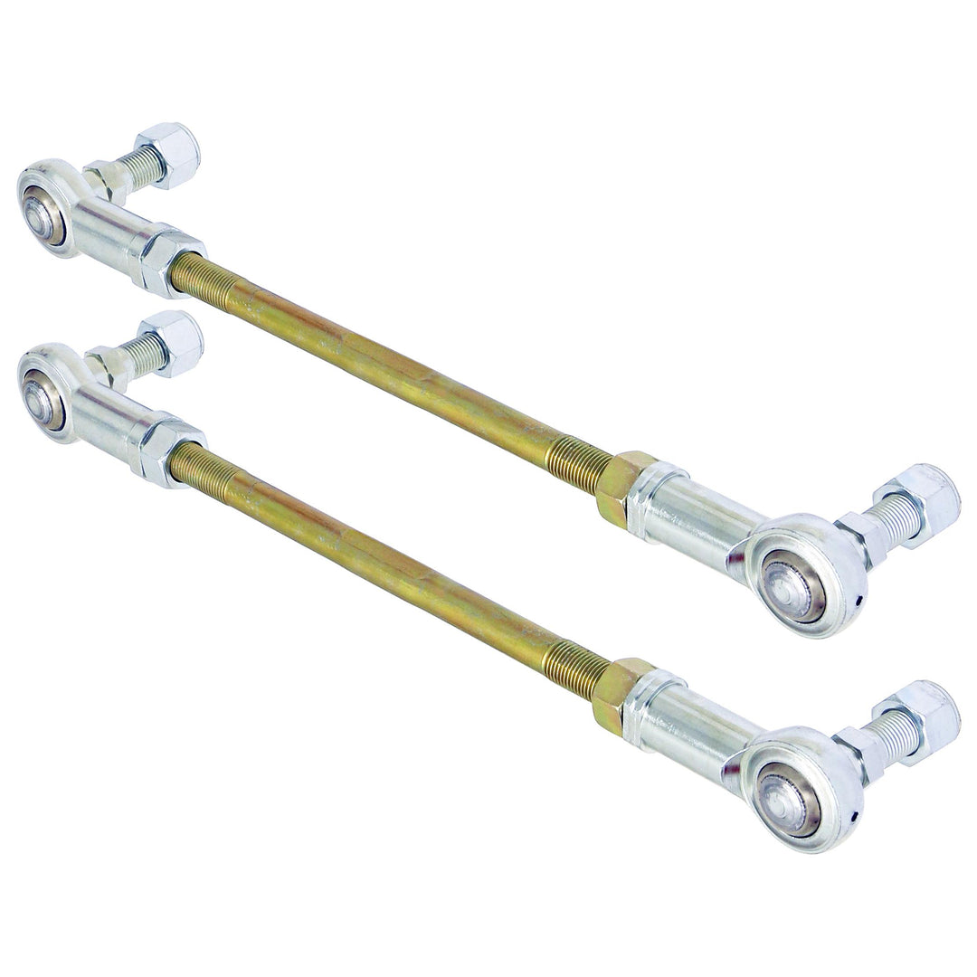 Adjustable Sway Bar End Link Kit (12 1/2 Inch Long Rods w/ Heims and Jam Nuts pair)