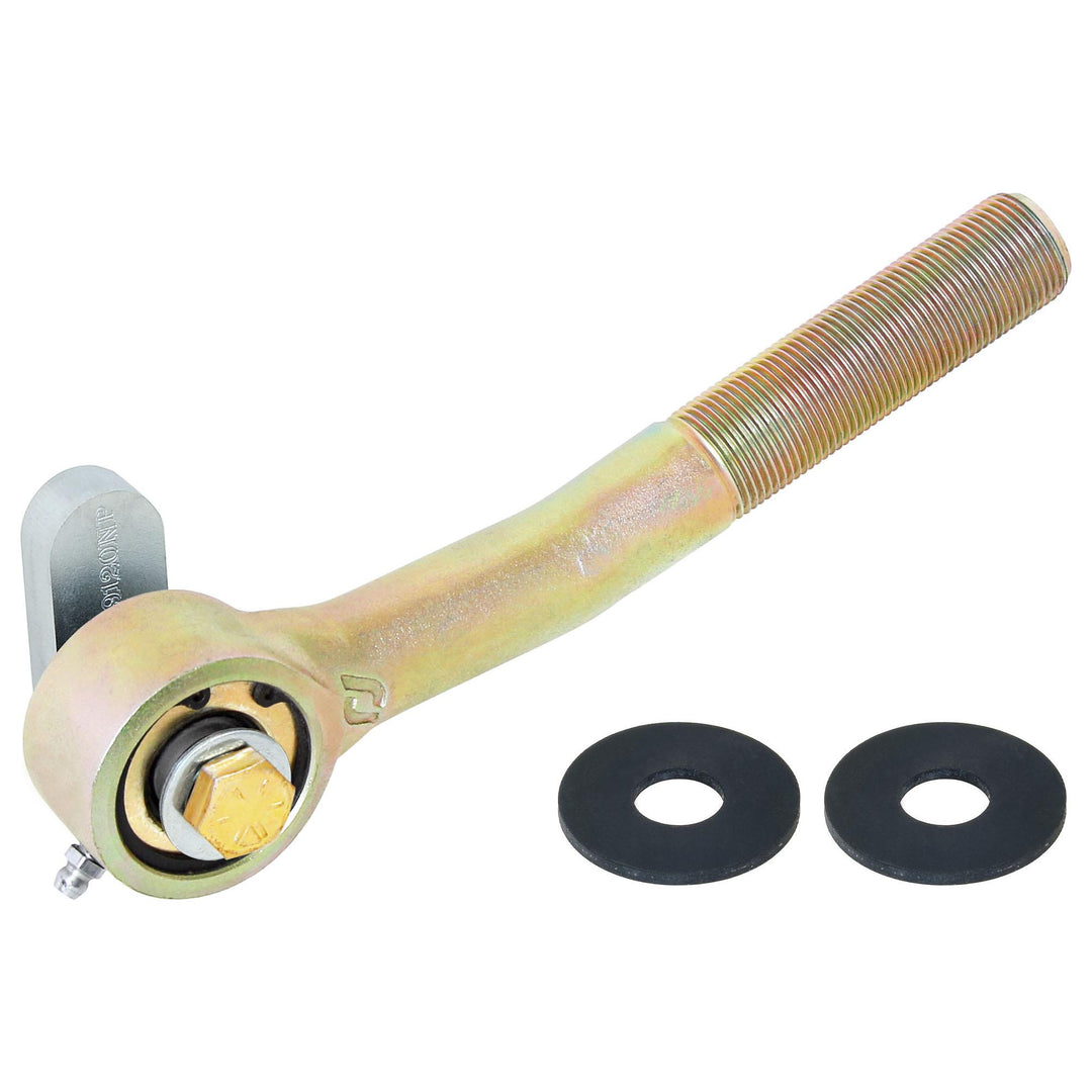 Johnny Joint Rod End 2 Inch Narrow Forged Long Shank Bent for TJ/LJ/XJ/MJ/ZJ Front Trac Bar 1 Inch-14 RH Threads 1.600 Inch x .510 Inch Ball