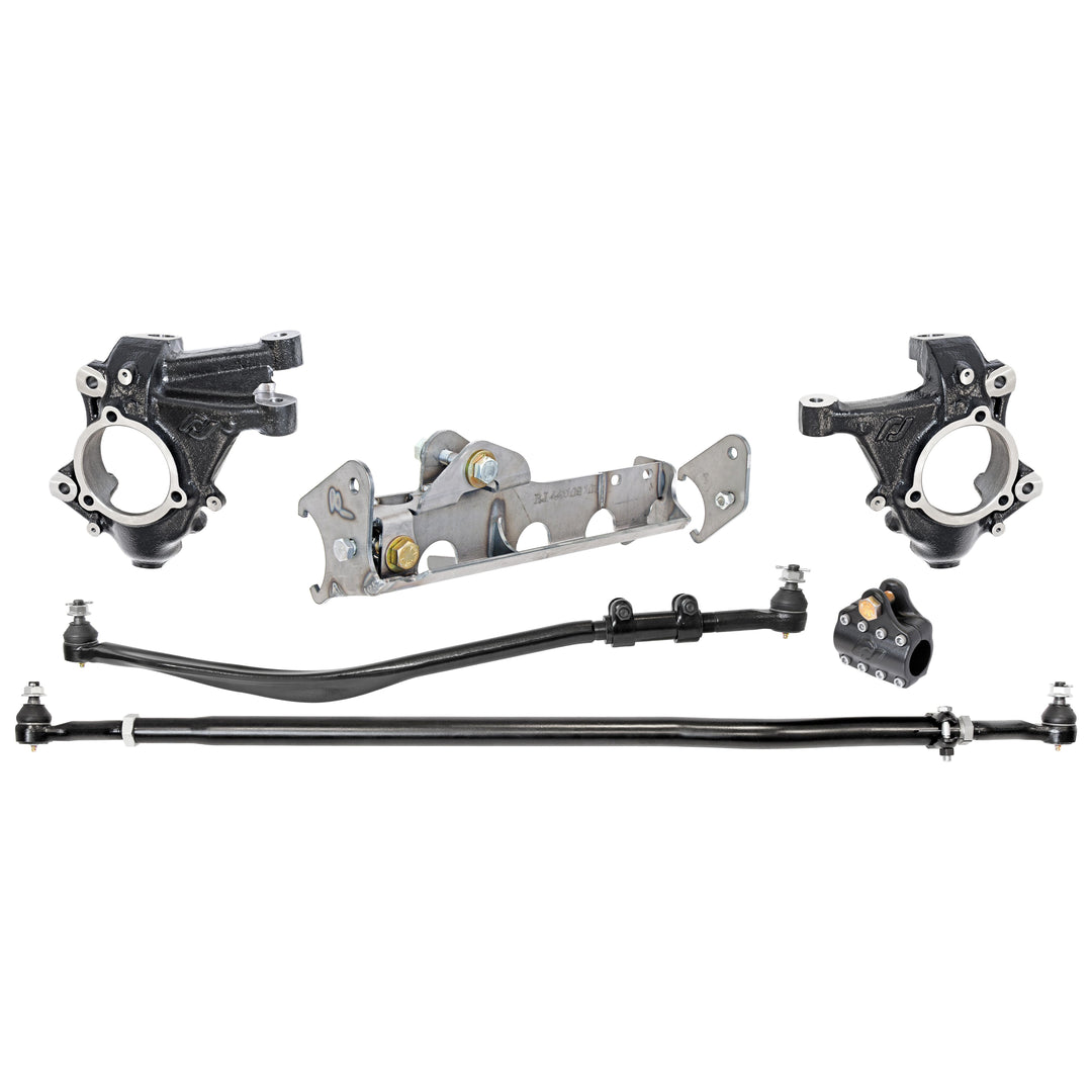 Currectlync Jeep JL/JT High Steer Kit For Ram Assist And Non-Rubicon Axle. Incl. Knuckles Drag Link Tie Rod Trac Bar Reloc/Ram Mount Axle Bracket Ram Assist Tie Rod Clamp