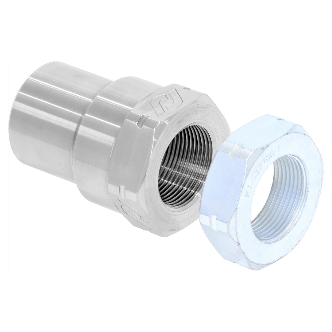 Threaded Bung With Jam Nut 1 1/2 Inch-12 LH Thread Set