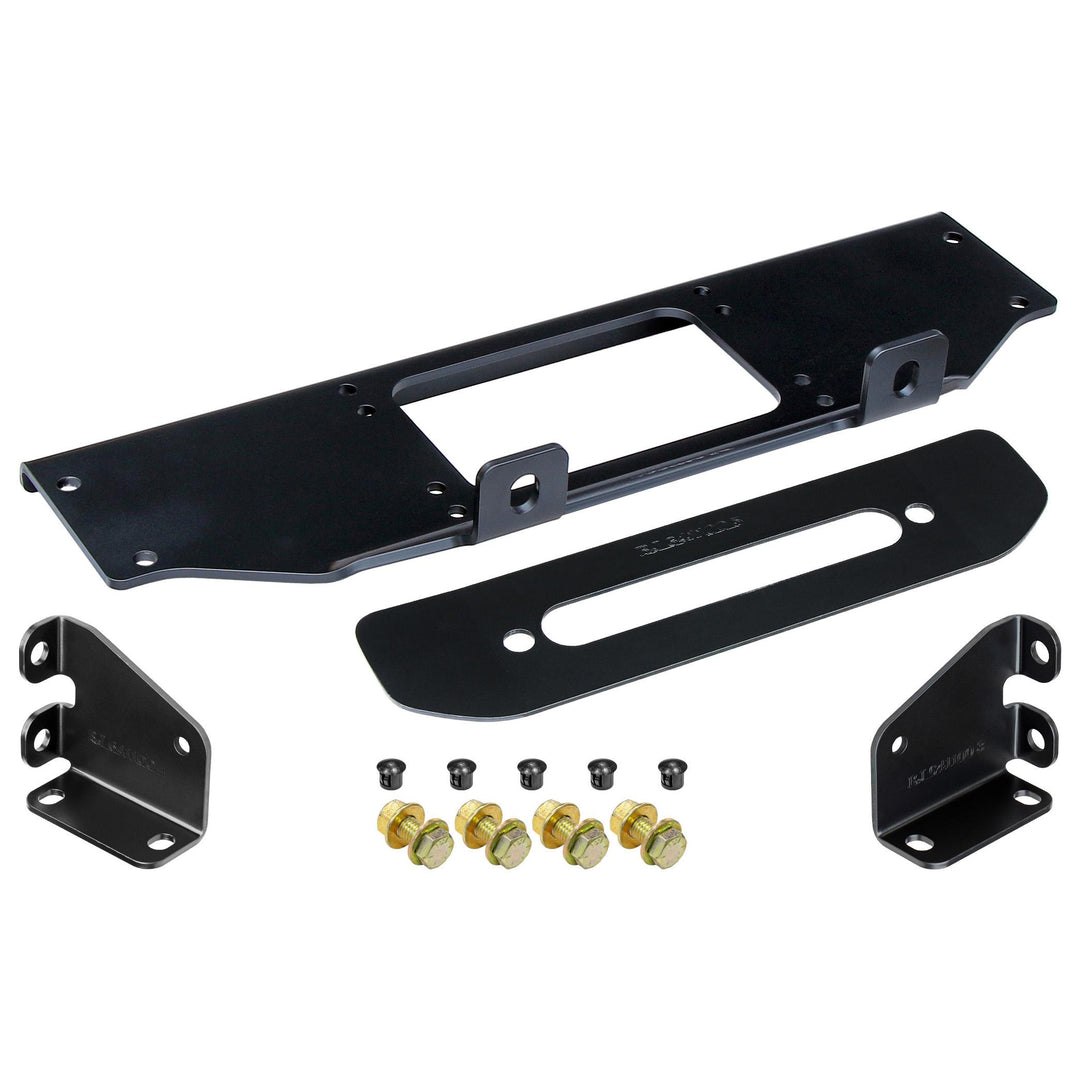 JL/JT Winch Plate Kit for Factory Steel Bumper (for use with or without CE-9033JLS RockJock Towing Kit)