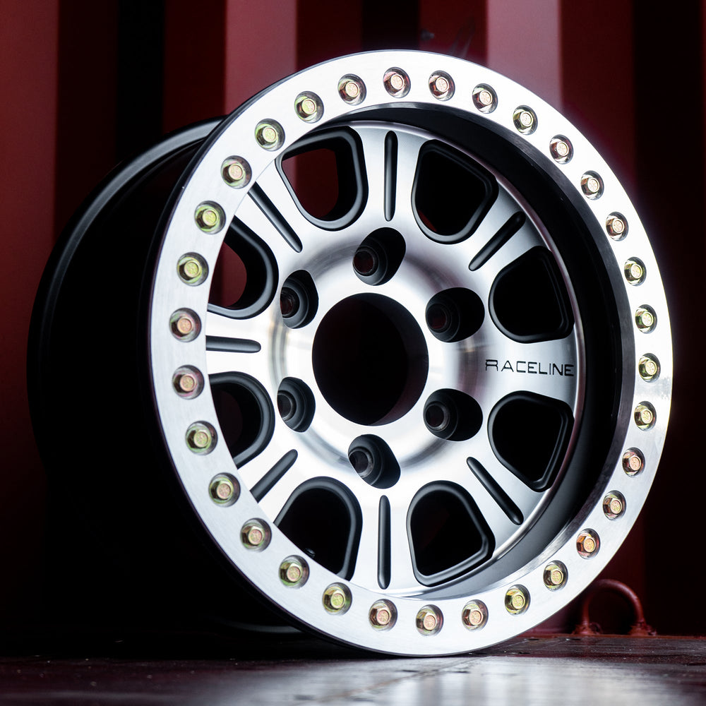 Raceline Monster Beadlock RT232 17x8.5 8 on 165.1 -19 Offset Machined Face