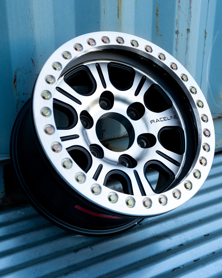 Raceline Monster Beadlock RT232 17x8.5 6 on 139.7 DBP -25 Offset Machined Face
