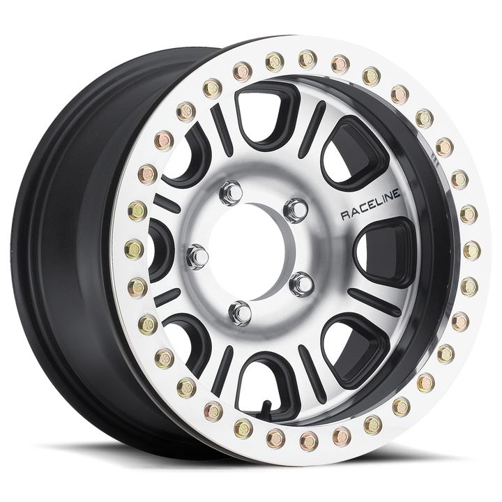Raceline Monster Beadlock RT232 17x8.5 8 on 165.1 +12 Offset Machined Face