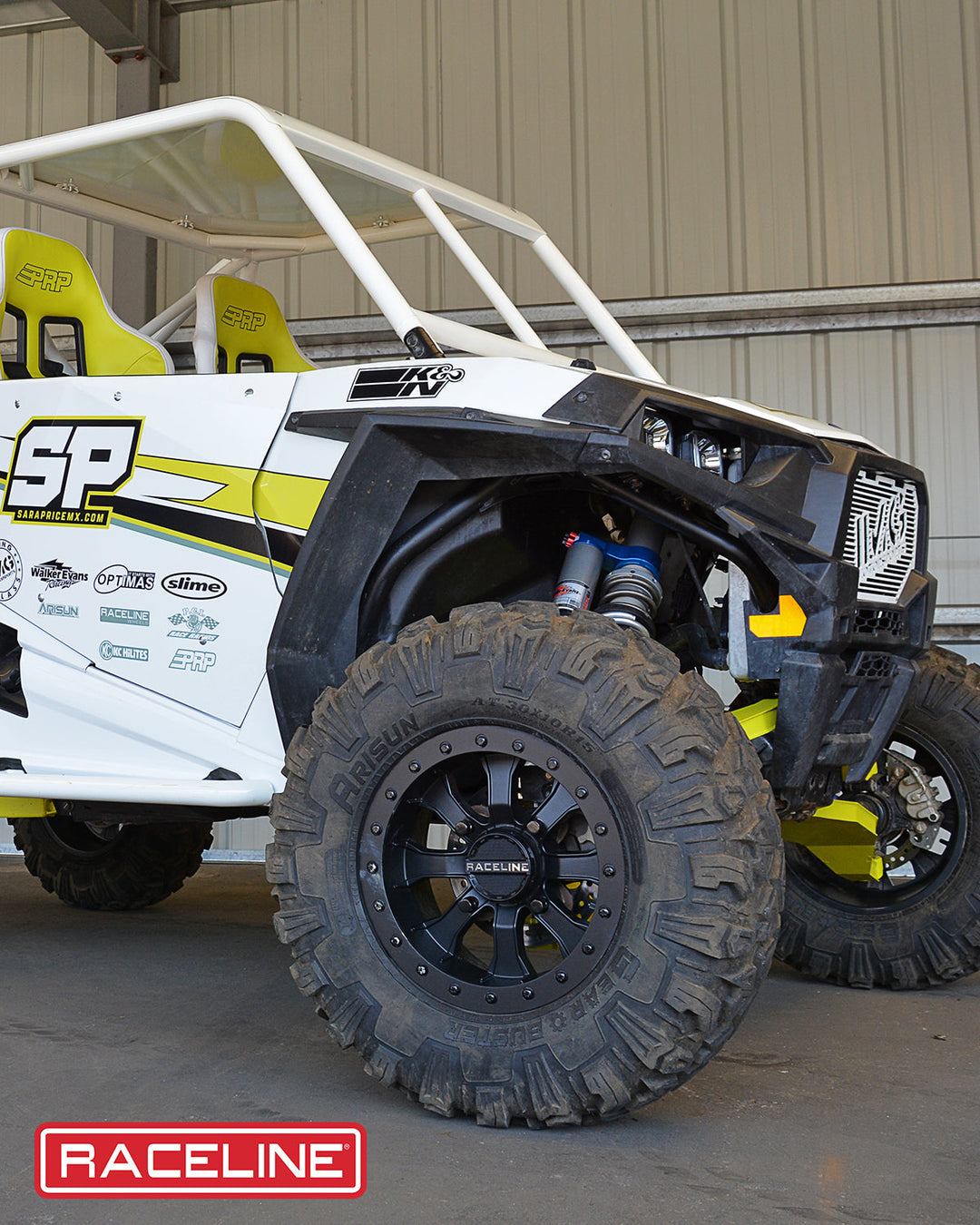 Raceline Black Mamba Beadlock UTV A71B 14x7 4 on 156 +5 Offset Satin Black