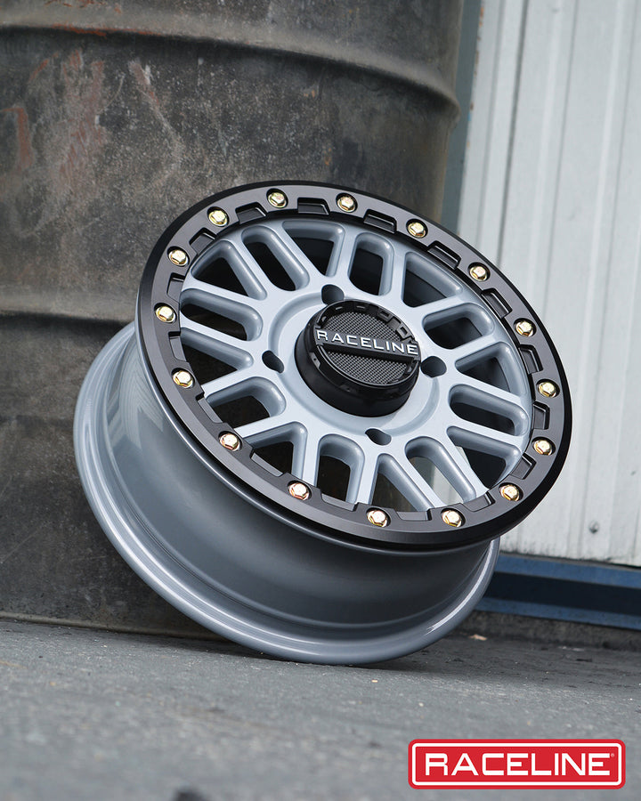 Raceline Podium Beadlock UTV A93SG 14x7 4 on 156 +10 Offset Stealth Grey