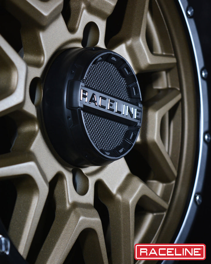 Raceline Krank Simulated Beadlock UTV A94BZ 14x7 4 on 156 +10 Offset Matte Bronze