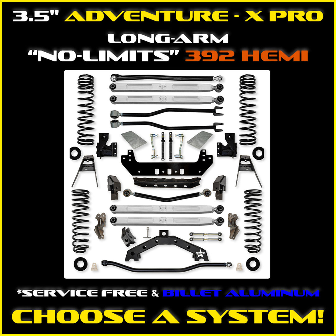 Rock Krawler JLU 3.5 Adventure - X PRO No-Limits 392 Long-Arm System - 392 4 Door