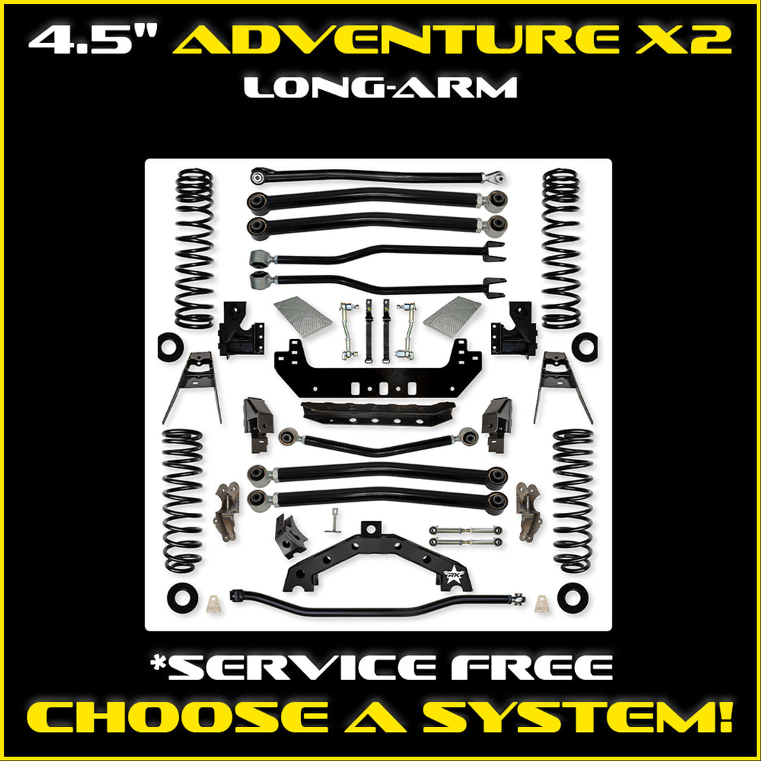 Rock Krawler JLU 4.5 Adventure - X2 Long-Arm System