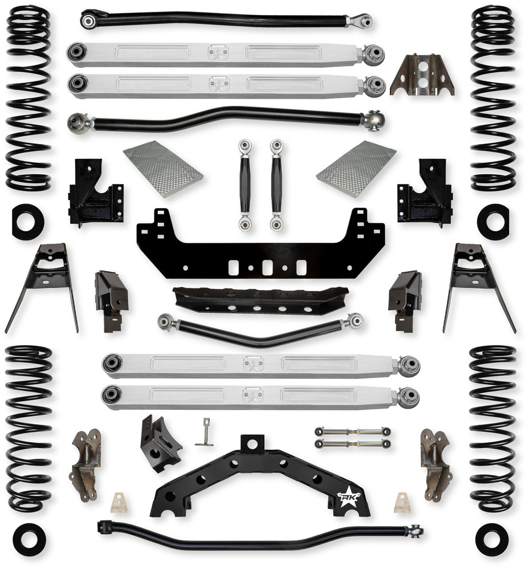 Rock Krawler JLU 4.5 X - Factor X2 PRO 392 No-Limits Long-Arm System - 392 4 Door