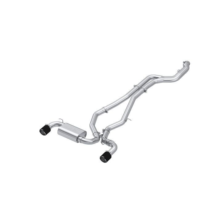 MBRP 20-26 Toyota Supra T304 Stainless Steel 3" Cat Back Dual Rear with Carbon Fiber Tips S43003CF