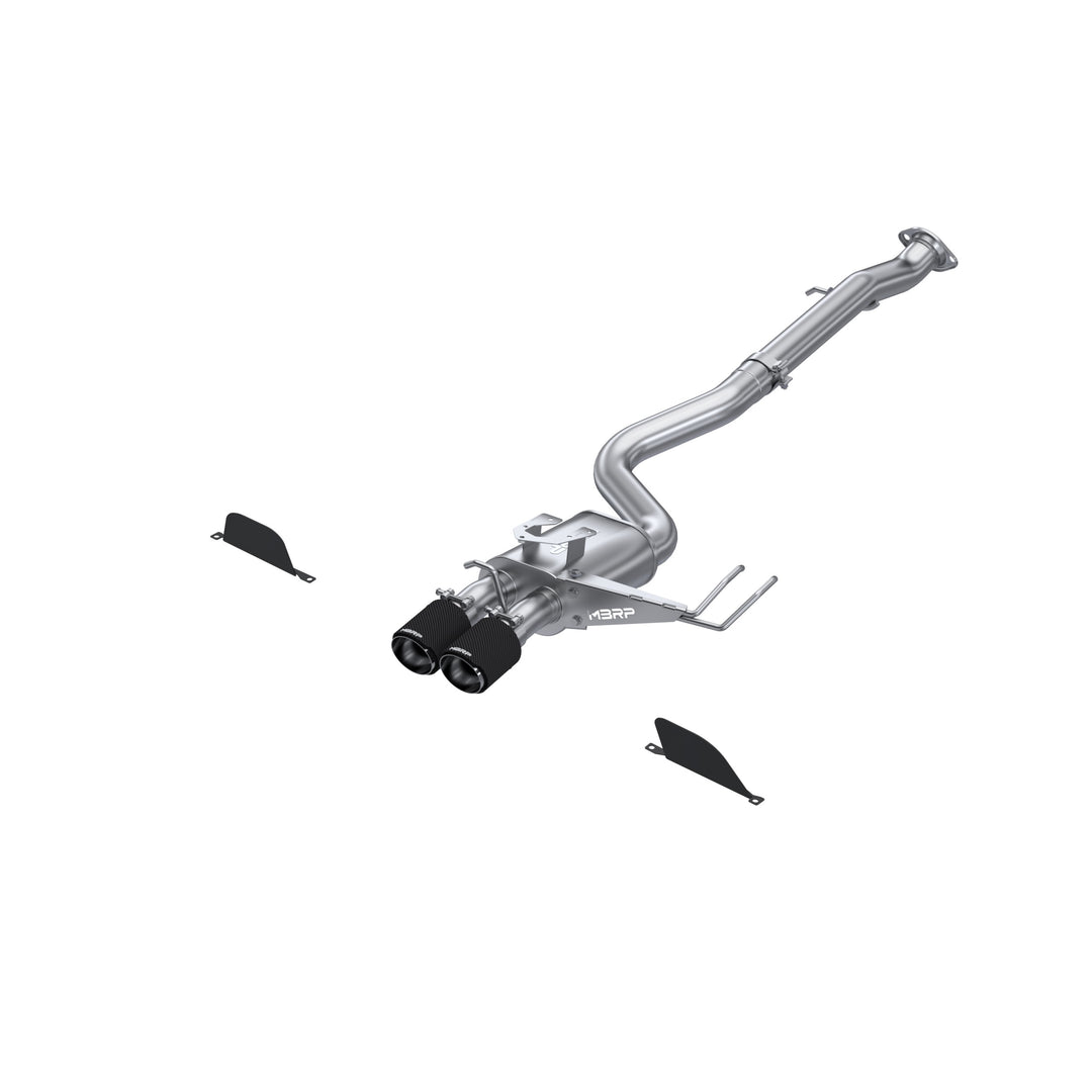 MBRP 2023-Up Toyota Corolla GR 1.6L Armor Pro T304 Stainless Steel 3" Cat-Back Dual Center Rear Exit S43033CF