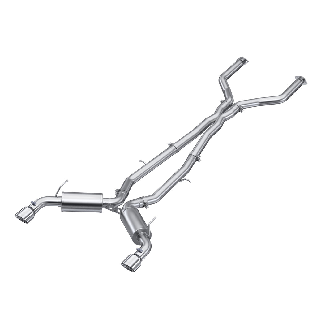 MBRP 3" Cat Back Exhaust System Dual Rear For 16-24 Infiniti Q50 3.0L RWD/AWD T304 Stainless Steel S4400304