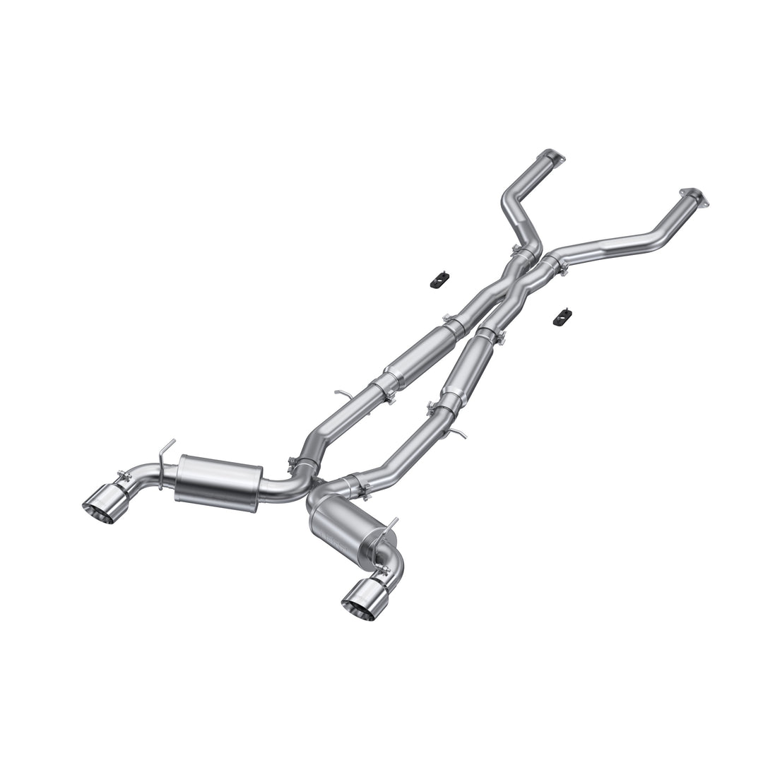 MBRP 2017-2022 Infiniti Q60 3.0L 3" Cat-Back Dual Split Rear Exit Tour Version T304 Stainless Steel S4406304