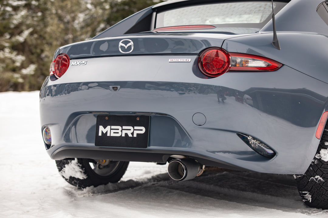 MBRP 16-Up Mazda MX-5 Miata 2.0L, Armor Pro T304 Stainless Steel 2.5" Axle-Back with Carbon Fiber Tip S44523CF