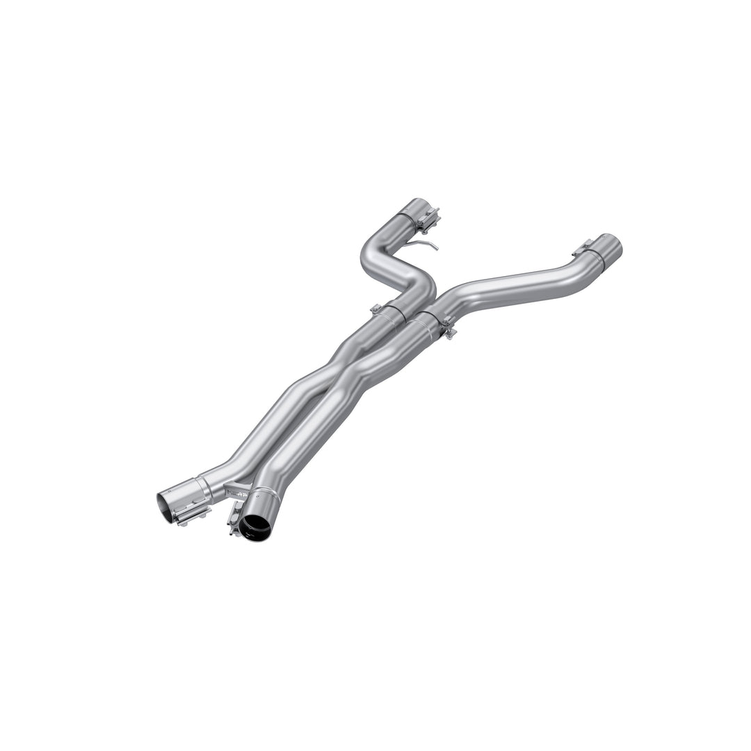 MBRP 2021-Up BMW M4 G82/ M3 G80 3.0L Coupe and Sedan T304 Stainless Steel 3" Resonator Bypass X-Pipe S4501304
