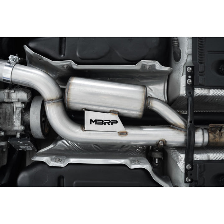 MBRP 2015-2019 Volkswagen Golf Armor Pro 3" Cat Back Quad Split Rear T304 Stainless Steel Exit Exhaust S4603304