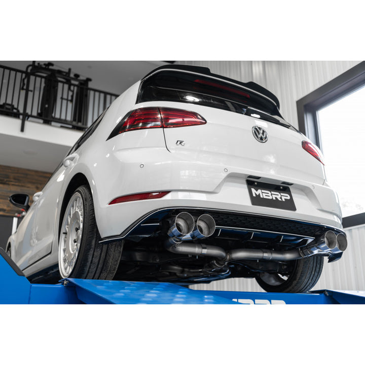 MBRP 2015-2019 Volkswagen Golf Armor Pro 3" Cat Back Quad Split Rear T304 Stainless Steel Exit Exhaust S4603304