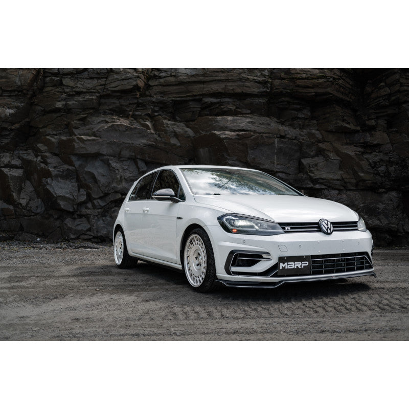 MBRP 2015-2019 Volkswagen Golf Armor Pro 3" Cat Back Quad Split Rear T304 Stainless Steel with Carbon S46033CF