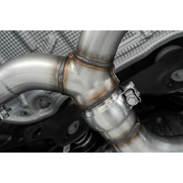 MBRP 2015-2019 Volkswagen Golf Armor Pro 3" Cat Back Quad Split Rear T304 Stainless Steel with Carbon S46033CF