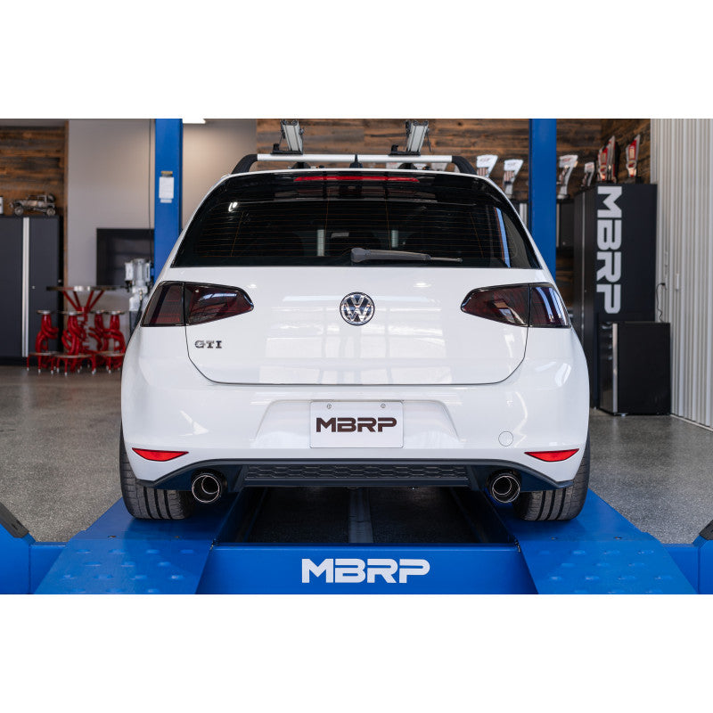 MBRP 2015-2021 Volkswagen Golf Armor Pro 3" Cat Back Dual Split Rear Exit T304 Stainless Steel Exhaust S4606304