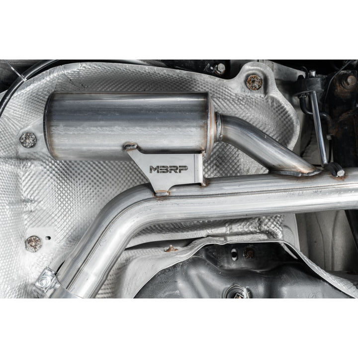 MBRP 2015-2021 Volkswagen Golf Armor Pro 3" Cat Back Dual Split Rear Exit T304 Stainless Steel with Carbon S46063CF