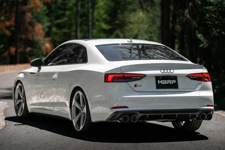 MBRP T304 Stainless Steel 2.5" Resonator Back Dual Rear Quad Tips 18-Up Audi S5 Coupe/S4 Sedan S4607304