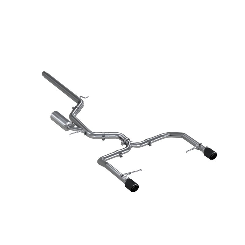 MBRP 2019-2021 VW Jetta GLI Armor Pro 3" Cat Back Dual Rear Exit T304 Stainless Steel with Carbon Fiber S46083CF