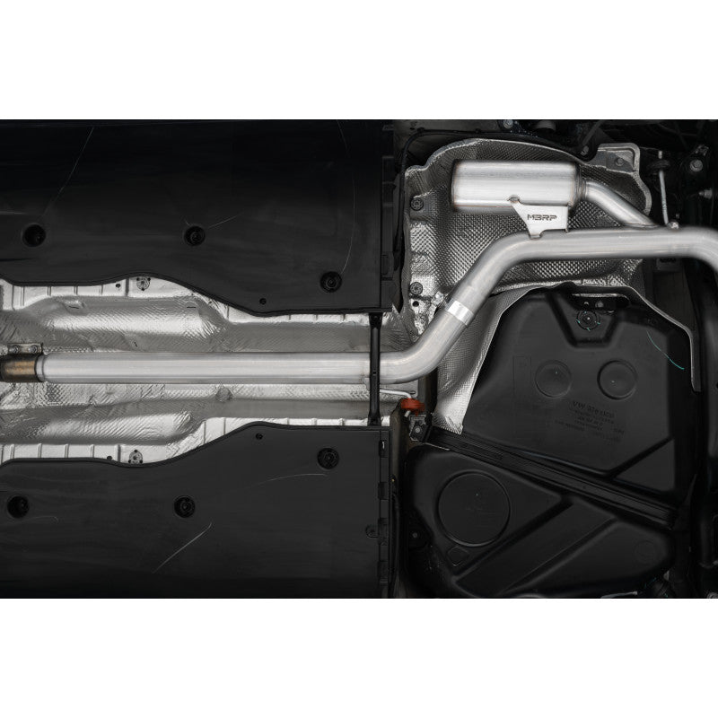 MBRP 2019-2021 VW Jetta GLI Armor Pro 3" Cat Back Dual Rear Exit T304 Stainless Steel with Carbon Fiber S46083CF