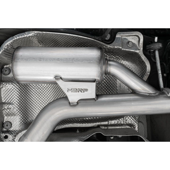 MBRP 2019-2021 VW Jetta GLI Armor Pro 3" Cat Back Dual Rear Exit T304 Stainless Steel with Carbon Fiber S46083CF