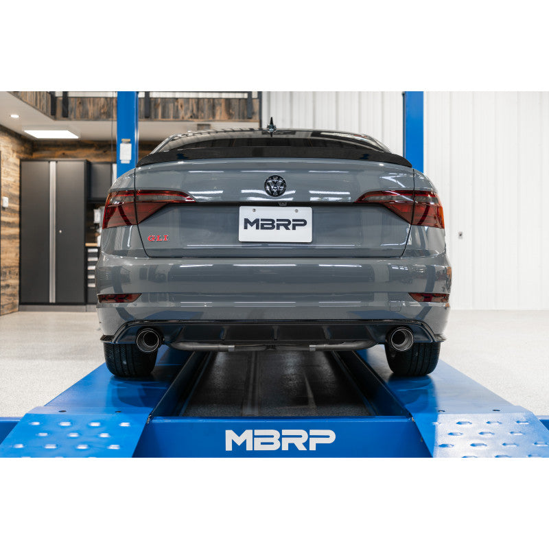 MBRP 2019-2021 VW Jetta GLI Armor Pro 3" Cat Back Dual Rear Exit T304 Stainless Steel with Carbon Fiber S46083CF