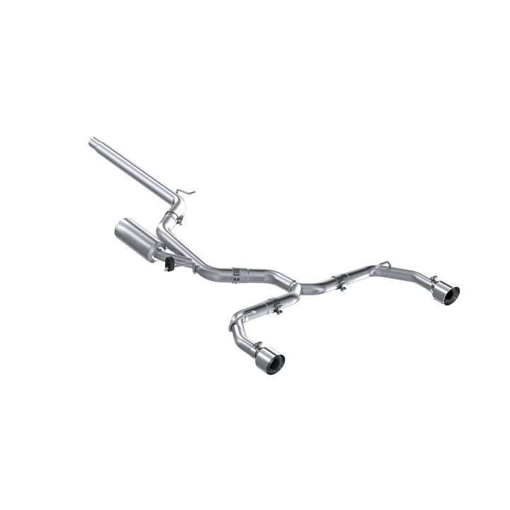 MBRP 2022-Up Volkswagen Golf GTI MK8 T304 Stainless Steel 3" Cat-Back 2.5" Dual Split Rear S4617304