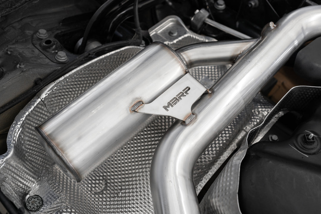 MBRP 2022-Up Volkswagen Golf GTI MK8 T304 Stainless Steel 3" Cat-Back 2.5" Dual Split Rear with Carbon S46173CF