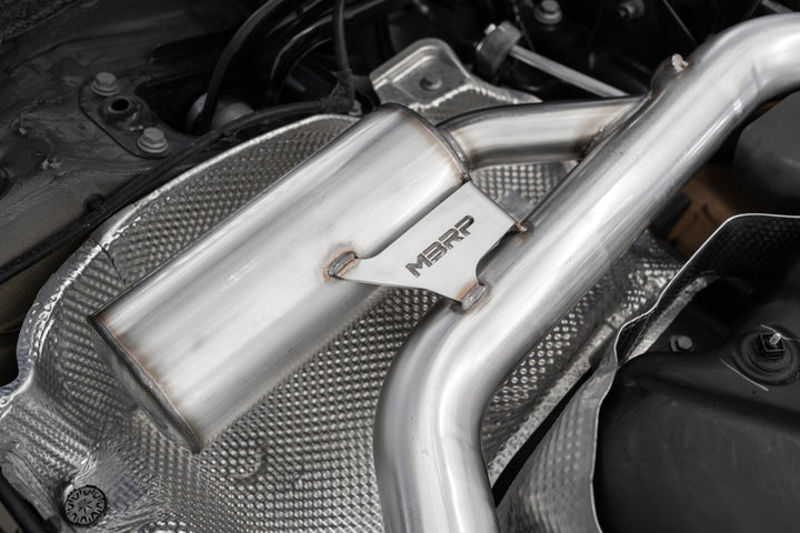 MBRP 2022-Up Volkswagen Golf GTI MK8 T304 Stainless Steel 3" Cat-Back 2.5" Dual Split Rear with Carbon S46173CF