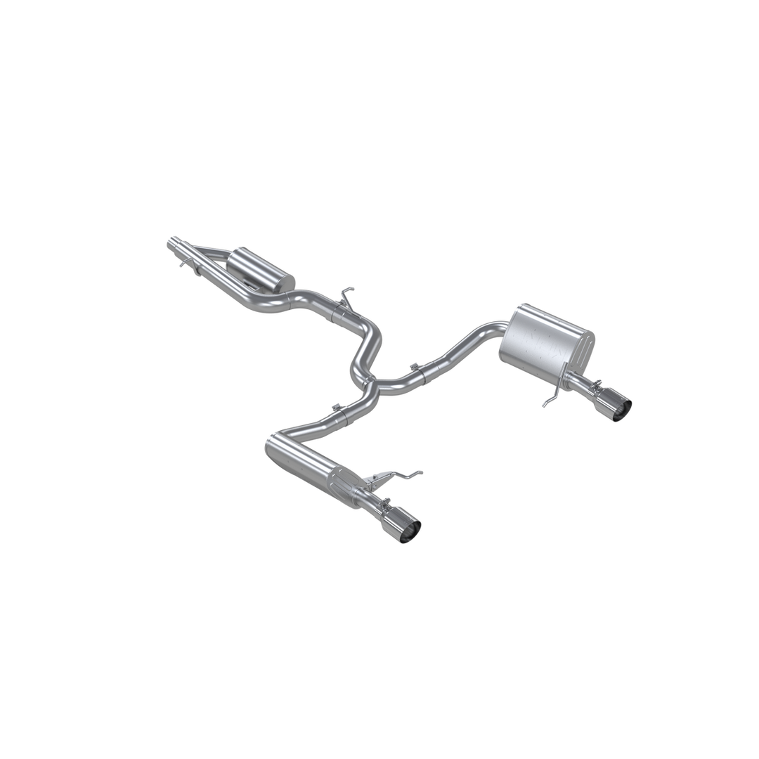 MBRP 2017-19 Volkswagen Golf Sportwagen and Alltrack 1.8T Armor Pro T304SS 3" Cat-Back, 2.5" Dual Split S4618304
