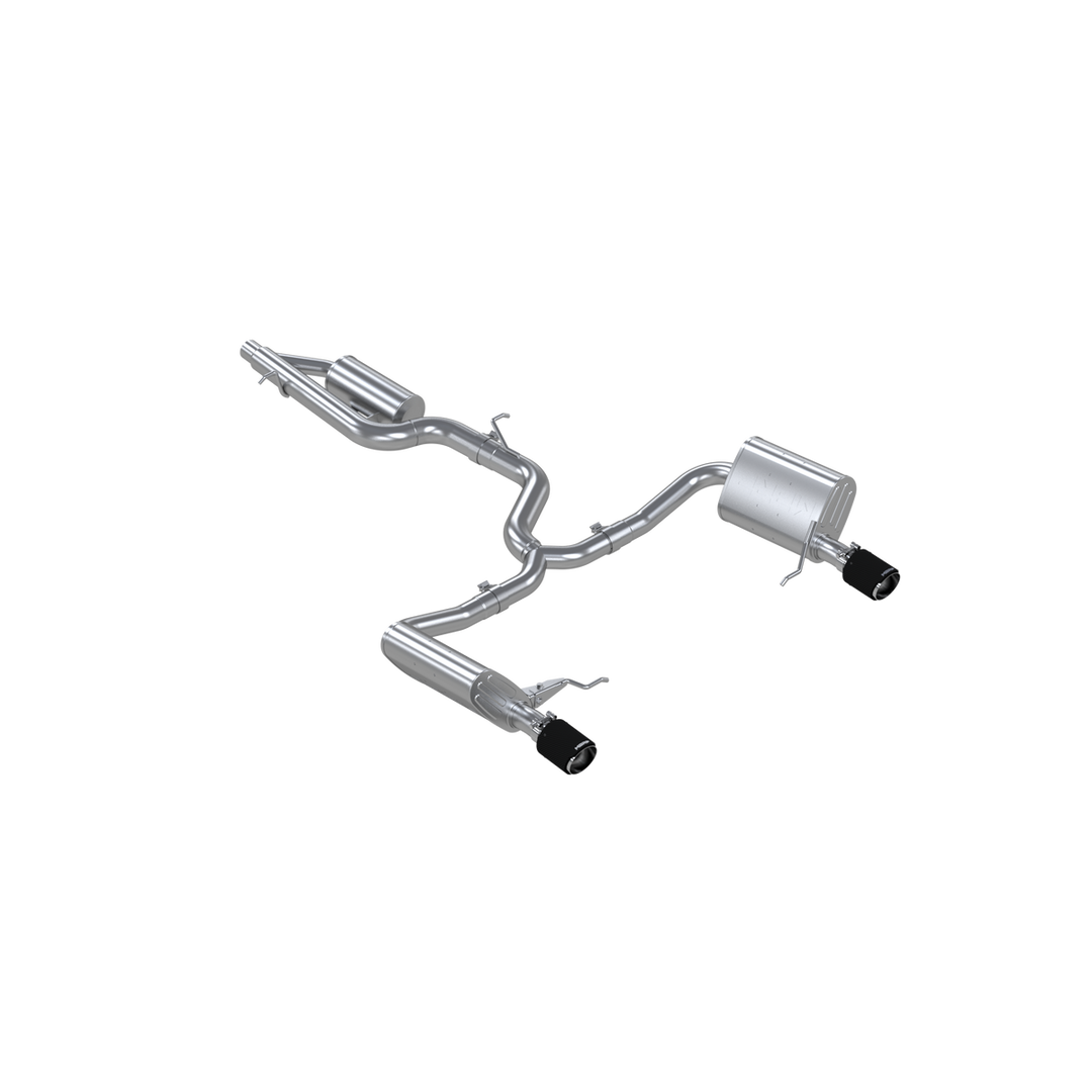 MBRP 2017-19 Volkswagen Golf Sportwagen and Alltrack 1.8T Armor Pro T304SS 3" Cat-Back, 2.5" Dual Split S46183CF