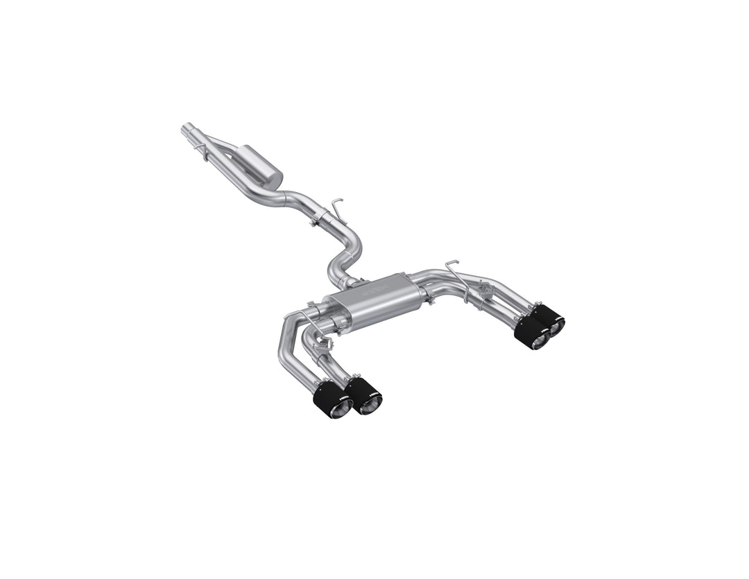 MBRP 2022-Up Audi S3 2.0L Armor Pro 3" Cat-Back 2.5" Quad Rear Exit Active Exhaust with Carbon Fiber Tips S46193CF