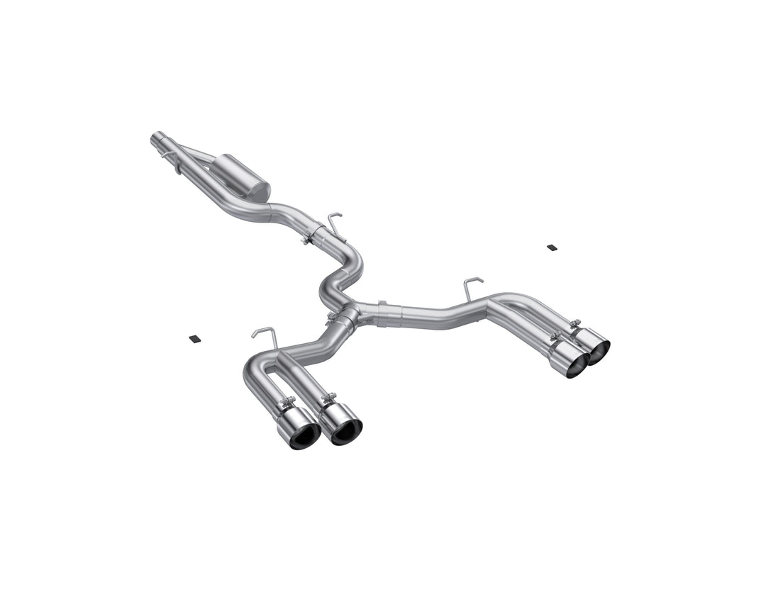 MBRP 2022-Up Audi S3 Armor Pro 3" Cat-Back Exhaust System with Quad Mirror Polished Tips, Valve Delete S4620304