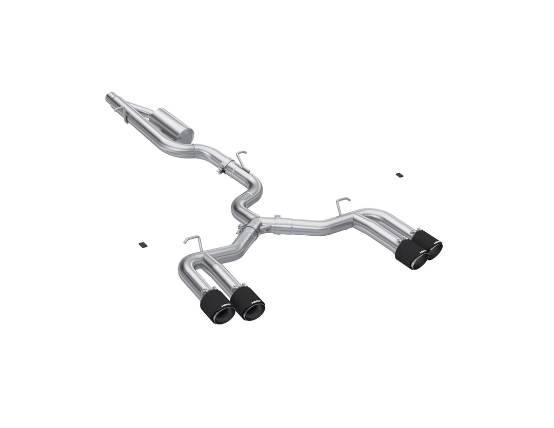 MBRP 2022-Up Audi S3 Armor Pro 3" Cat-Back Exhaust System with Quad Carbon Fiber Tips, Valve Delete S46203CF