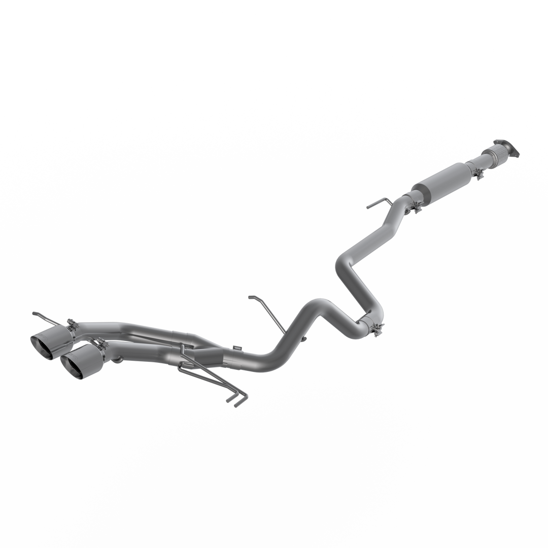 MBRP 2.5" Cat Back Exhaust System Dual Exit For 13-18 Hyundai Veloster Turbo Aluminized Steel With Tips S4703AL