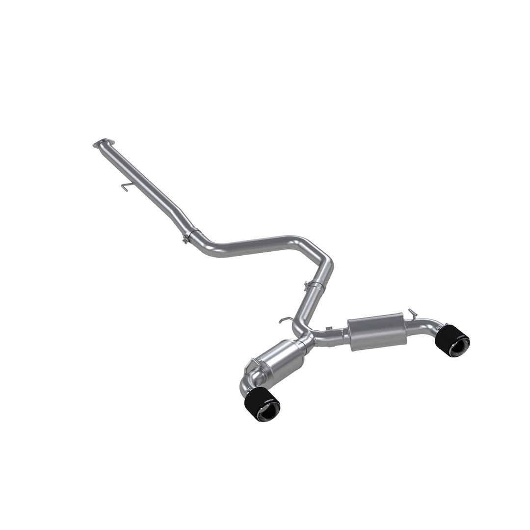 MBRP T304 Stainless Steel 3" Cat-Back Dual Split Rear with Carbon Fiber Tips (2) 5" OD Carbon Fiber Tips S47063CF